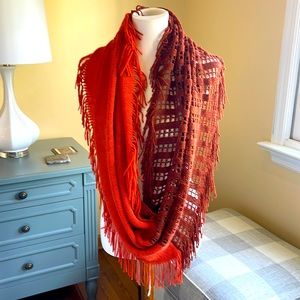 Beautiful woven infinity scarf